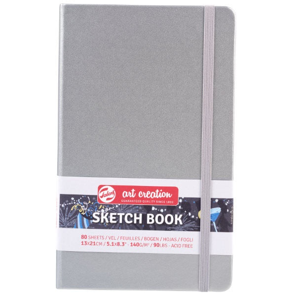 BLLOK A5 SKETCH BOOK ART CREATION SHINY SILVER