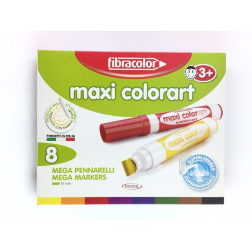 MAXI COLORART.8PC. FIBRACOLOR