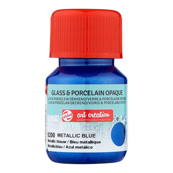 BOJE QELQ PORCELAN 30ML TALENS 8200 METALLIC BLUE