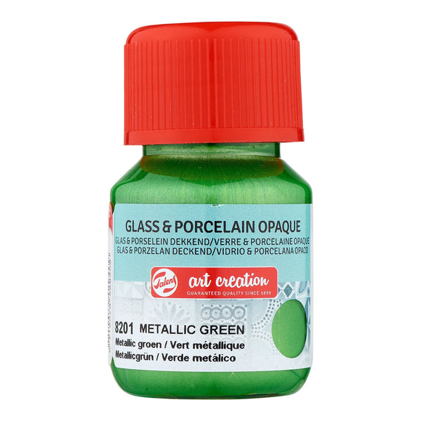 BOJE QELQ PORCELAN 30ML TALENS 8201 METALLIC GREEN