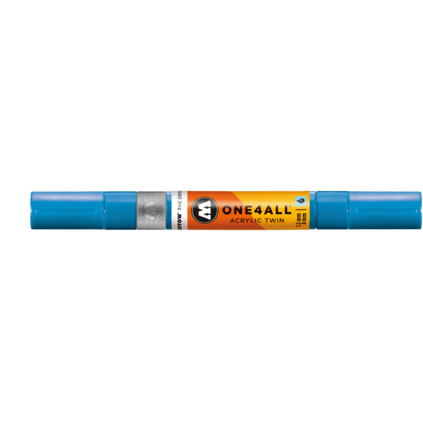 MARKER AKRILIK TWIN 1.5/4MM ONE FOR ALL MOLOTOW SHOCK BLUE 230