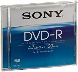 DVD-R 4.7GB 120MIN SONY.