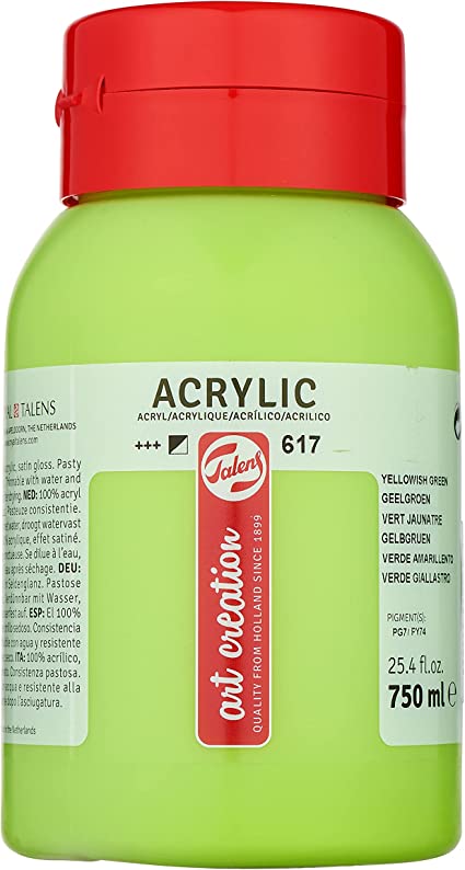 ACRYLIC 750ML ART CREATION YELLOWISH GREEN 617