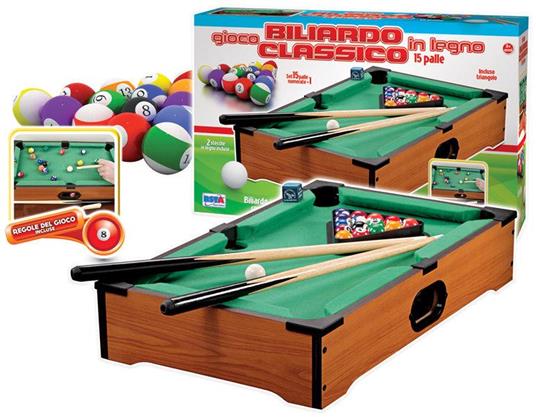 LODER RSTA GIOCO BILARDO CLASSICO IN LEGNO