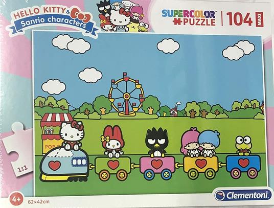 LODER PUZZLE MAXI 104 CP CLEMENTONI HELLO KITTY