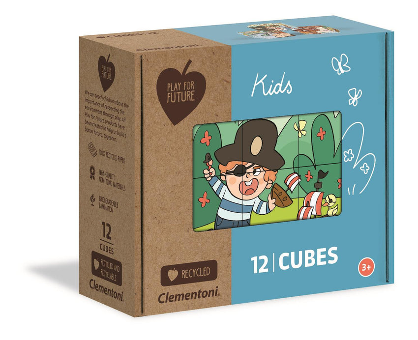 SHAPE CUBES 12PCS CLEMENTONI KIDS