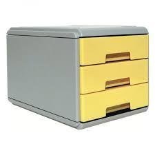 MINI CABINET DRAWERS PASTEL YELLOW