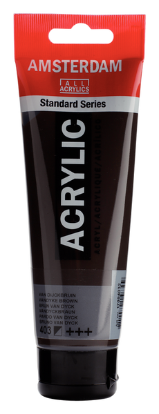 AKRILIK 120ML ROYAL TALENS AMSTERDAM VANDYKE BROWN 403