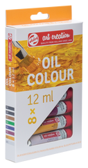 SET OIL COLOUR 8X12ML ART CREATION