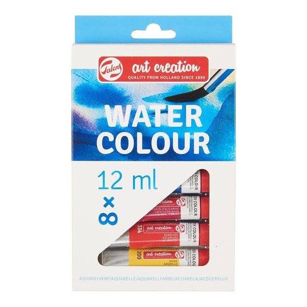 SET WATER COLOUR 8X12ML ART CREATION