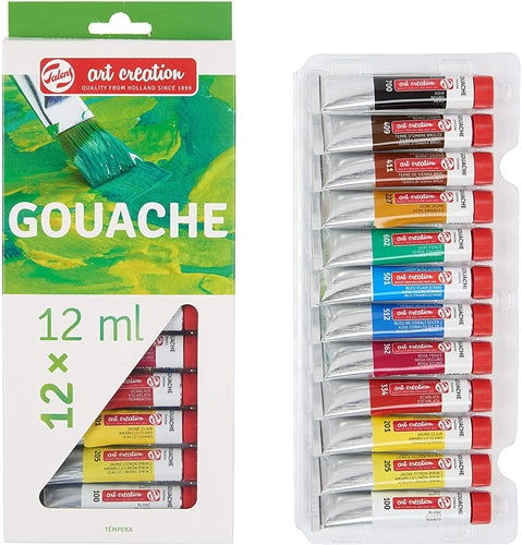 SET GOUACHE 12X12ML ART CREATION