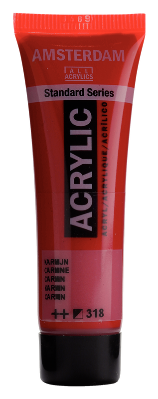 ACRYLIC AMSTERDAM 20 ML CARMINE 318