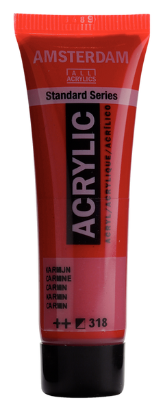 ACRYLIC AMSTERDAM 20 ML CARMINE 318