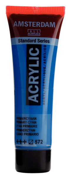 ACRYLIC AMSTERDAM 20 ML PRIMARY CYAN 572