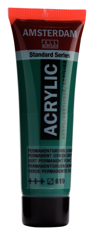 ACRYLIC AMSTERDAM 20 ML PERMANENT GREEN DEEP 619