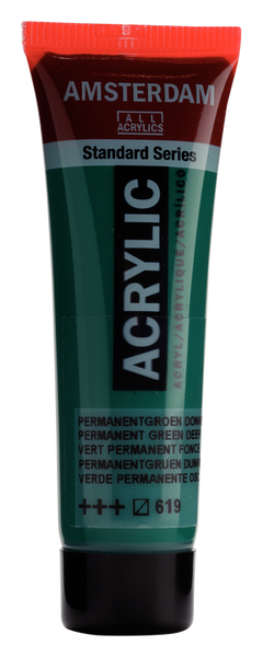 ACRYLIC AMSTERDAM 20 ML PERMANENT GREEN DEEP 619