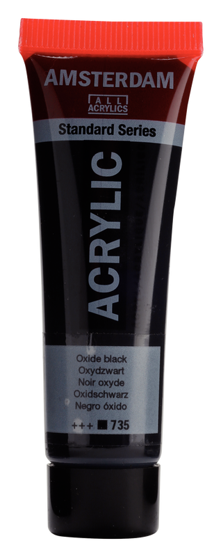 ACRYLIC AMSTERDAM 20 ML OXIDE BLACK 735