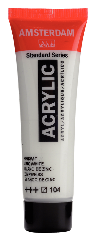 ACRYLIC AMSTERDAM 20 ML ZINK WHITE 104