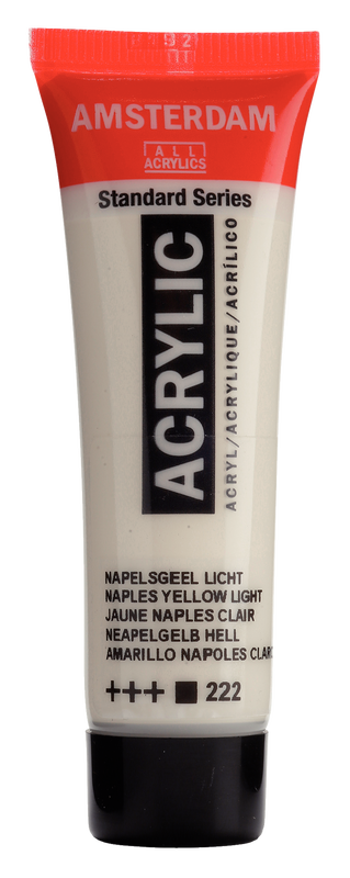 ACRYLIC AMSTERDAM 20 ML NAPLES YELLOW LIGHT 222