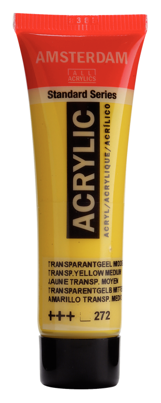 ACRYLIC AMSTERDAM 20 ML TRANSPARENT YELLOW MEDIUM 272