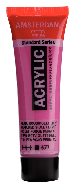 ACRYLIC AMSTERDAM 20 ML PERMANENT RED VIOLET LIGHT 577