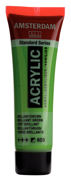 ACRYLIC AMSTERDAM 20 ML BRILLIANT GREEN 605