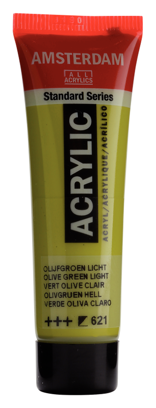 ACRYLIC AMSTERDAM 20 ML OLIVE GREEN LIGHT 621