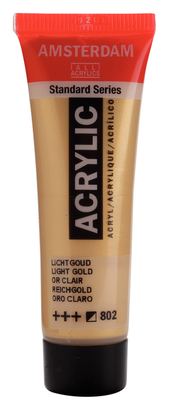 ACRYLIC AMSTERDAM 20 ML LIGHT GOLD 802