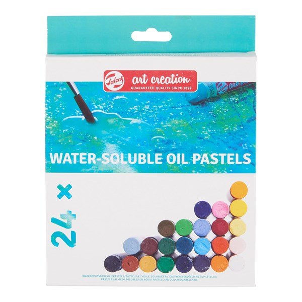 SET WATER SOLUBLE 24 OIL PASTELS ART CREATION