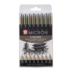 SET PIGMA MICRON SAKURA 8 FINELINERS