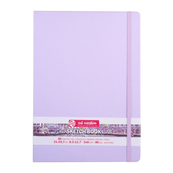 BLLOK A4 SKETCH BOOK ART CREATION PASTEL VIOLET