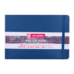 BLLOK A5 SKETCH BOOK ART CREATION 21X14.8CM HAPJE NGA LART NAVY BLUE