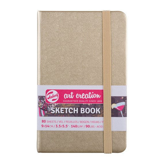 BLLOK SKETCH BOOK ART CREATION 9X14CM GOLD