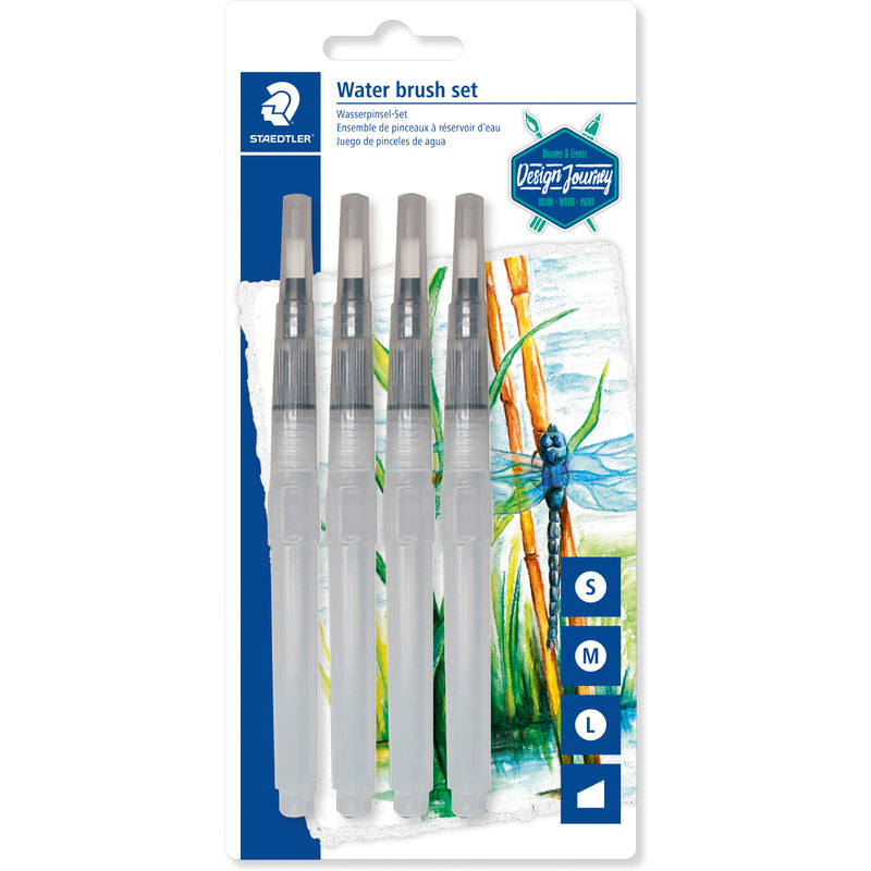 WATER BRUSH PENAREL UJI SET 4 BLISTER STAEDTLER