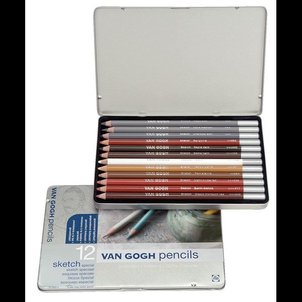 SET 12 SKETCH PENCILS VAN GOGH