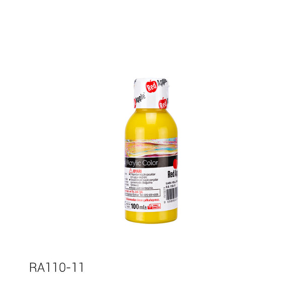 ACRYLIC COLOR RED APPLE 100ML YELLOW