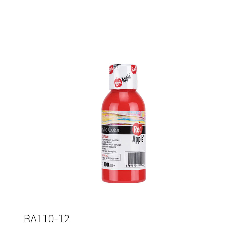 ACRYLIC COLOR RED APPLE 100ML RED