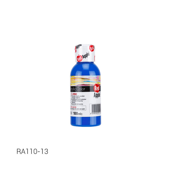 ACRYLIC COLOR RED APPLE 100ML BLUE