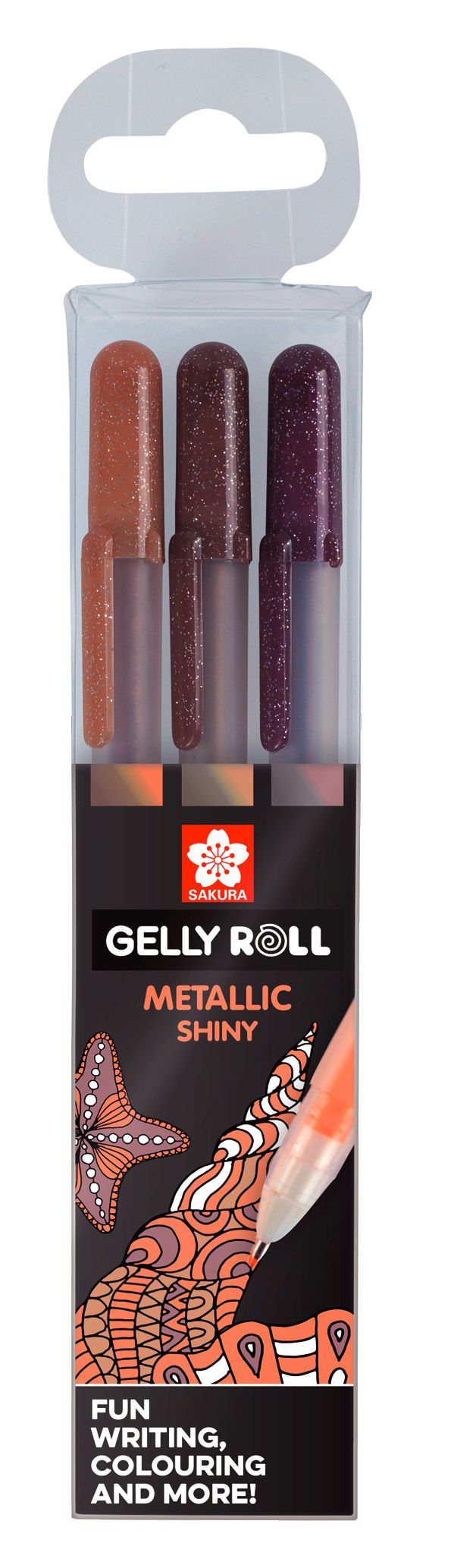 SET 3 GELLY ROLL SAKURA METALLIC SHINY