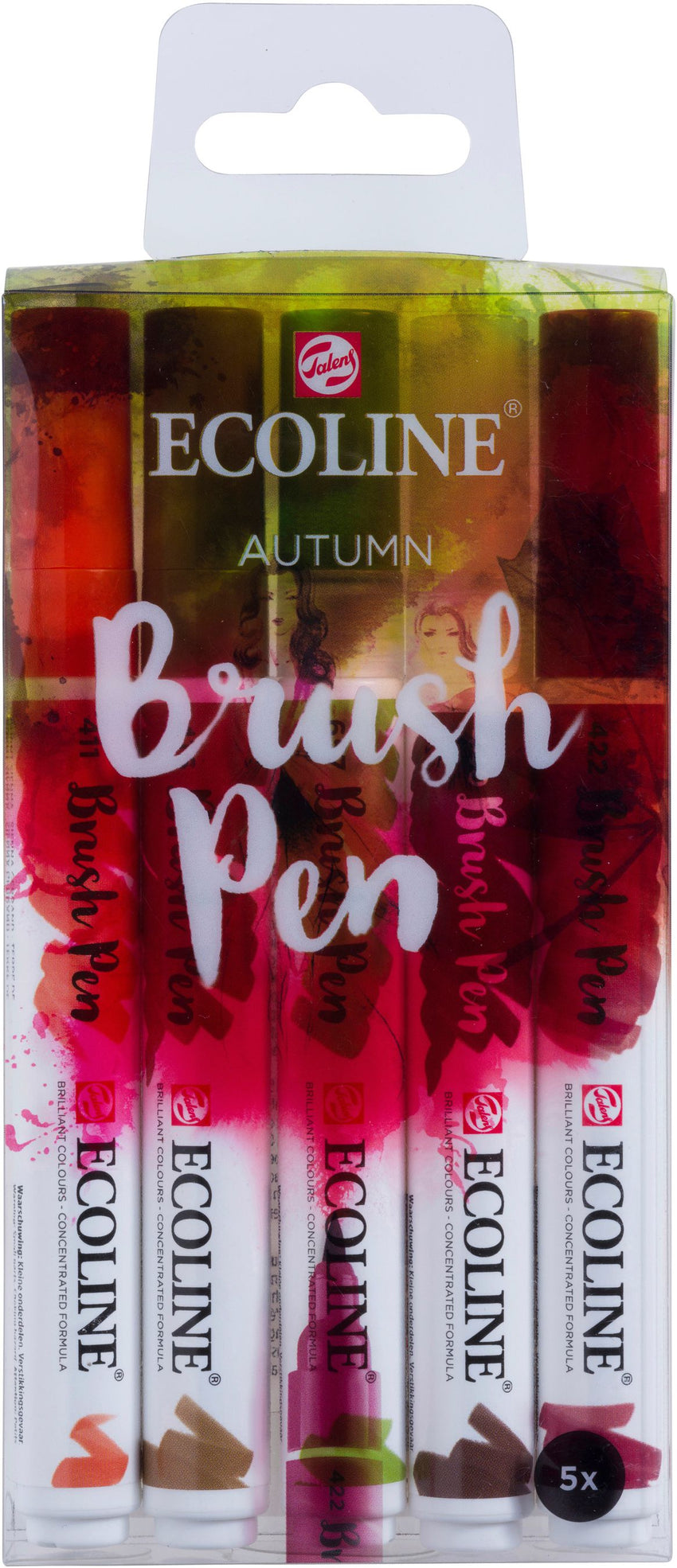 SET 5 AUTUMN BRUSH PEN ECOLINE TALENS