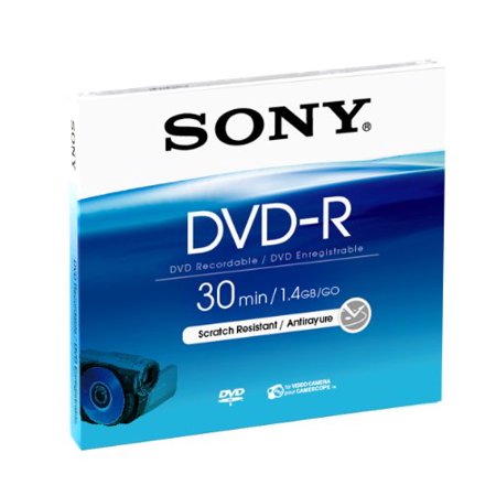 DVD-R SONY 30 MIN/1.4GB