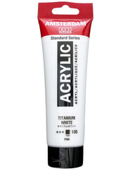 ACRYLIC AMSTERDAM 20 ML TITANIUM WHITE 105