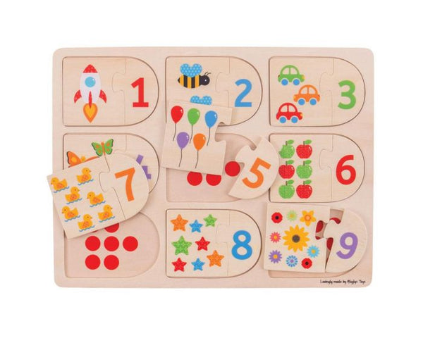 PICTURE AND NUMBER MATCHING PUZZLES