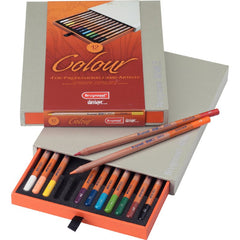 SET 12 COLOURED PENCILS BRUYNZEEL GALLERY PROFFESIONAL