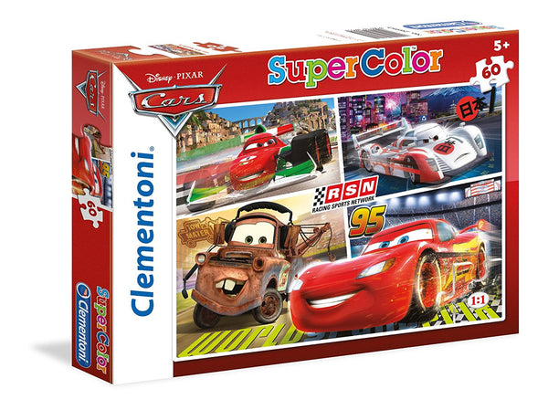 PUZZLE CARS SUPER COLOR 60 CP CLEMENTONI