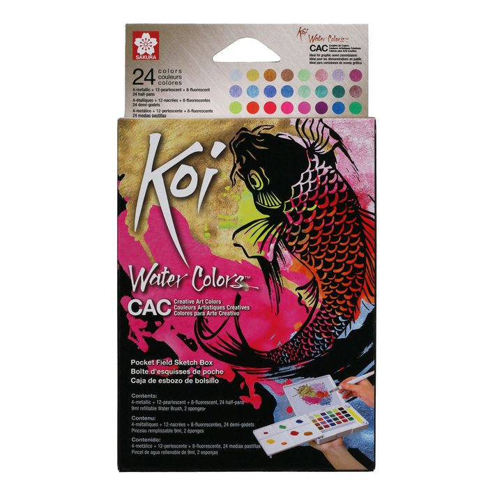 SET 24 KOI WATER COLORS SAKURA