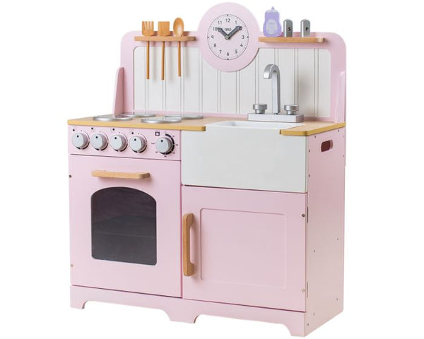 country play kitchen pink