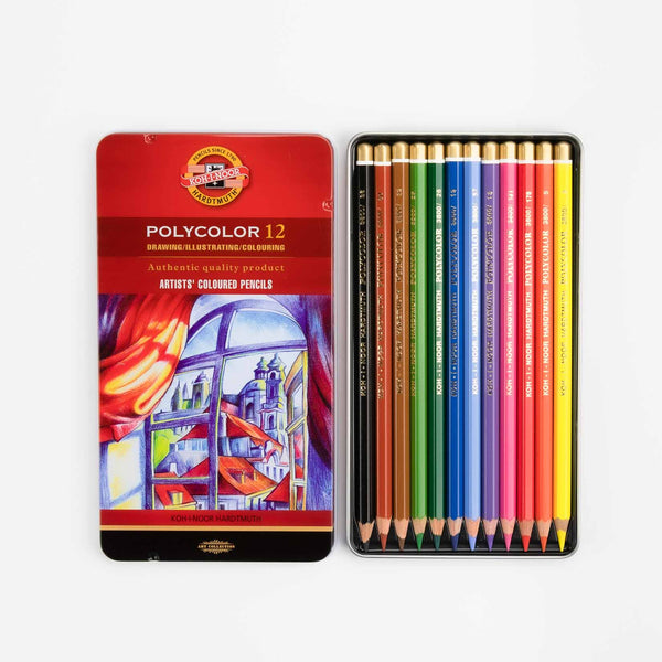 SET METALIK 12 POLYCOLOR PENCILS