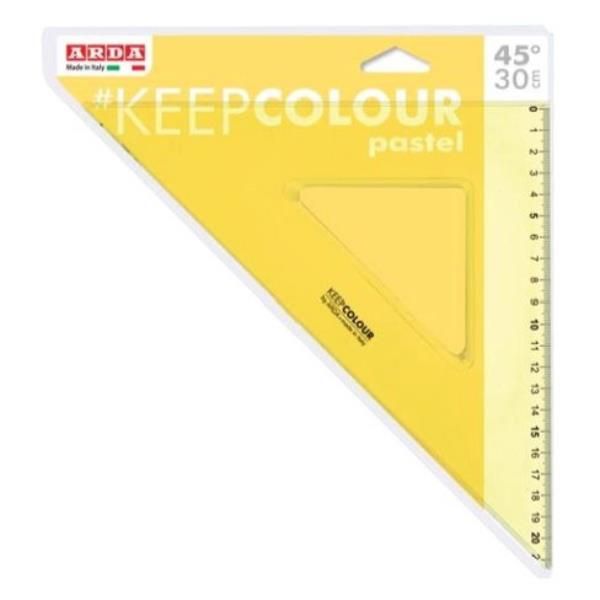 SET SQUARE KEEP COLOUR PASTEL 45/30 CM