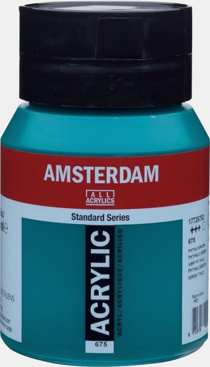 AKRILIK 500ML ROYAL TALENS AMSTERDAM PHTHALO GREEN 675